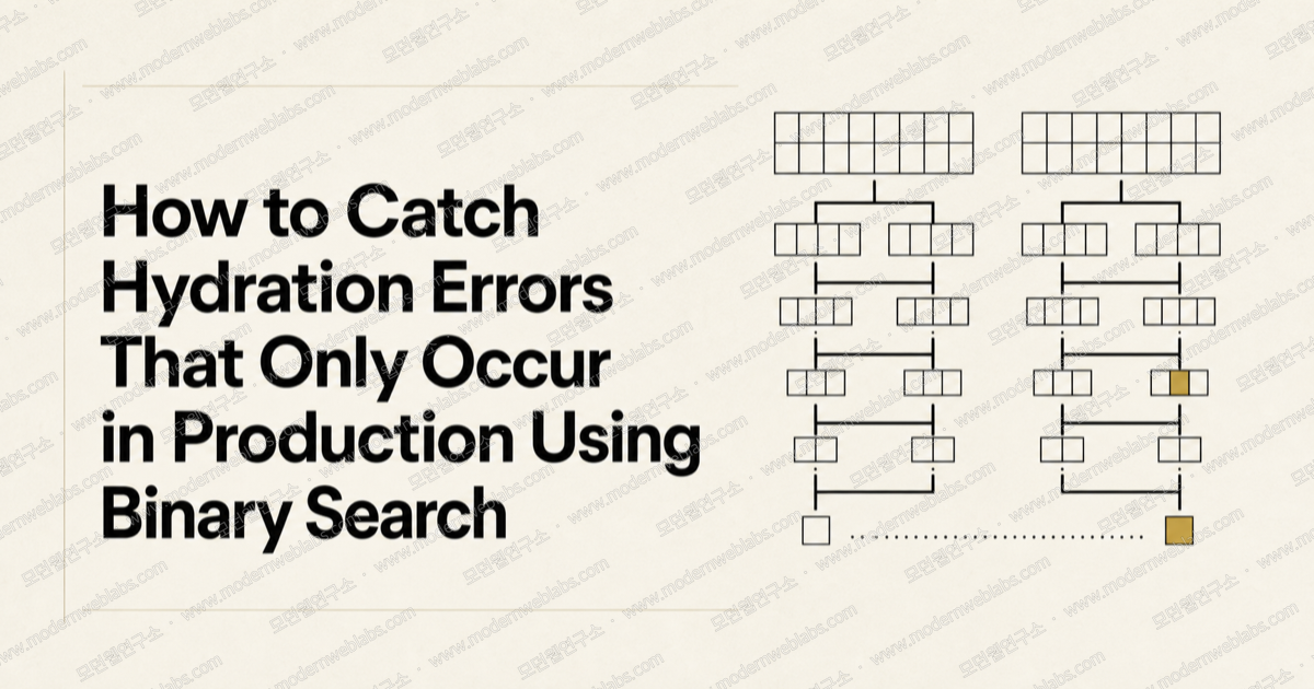 How to Catch Hydration Errors That Only Occur in Production Using Binary Search